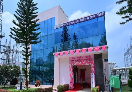 Power Grid Bidadi substation turns pink to promote women empowerment